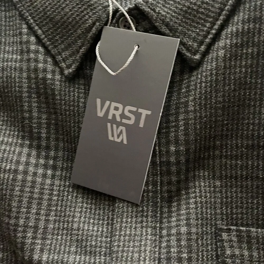VRST Shirt Soft Stretch Long Sleeve Plaid Wicking Anti‎ Odor Button Up XXL New